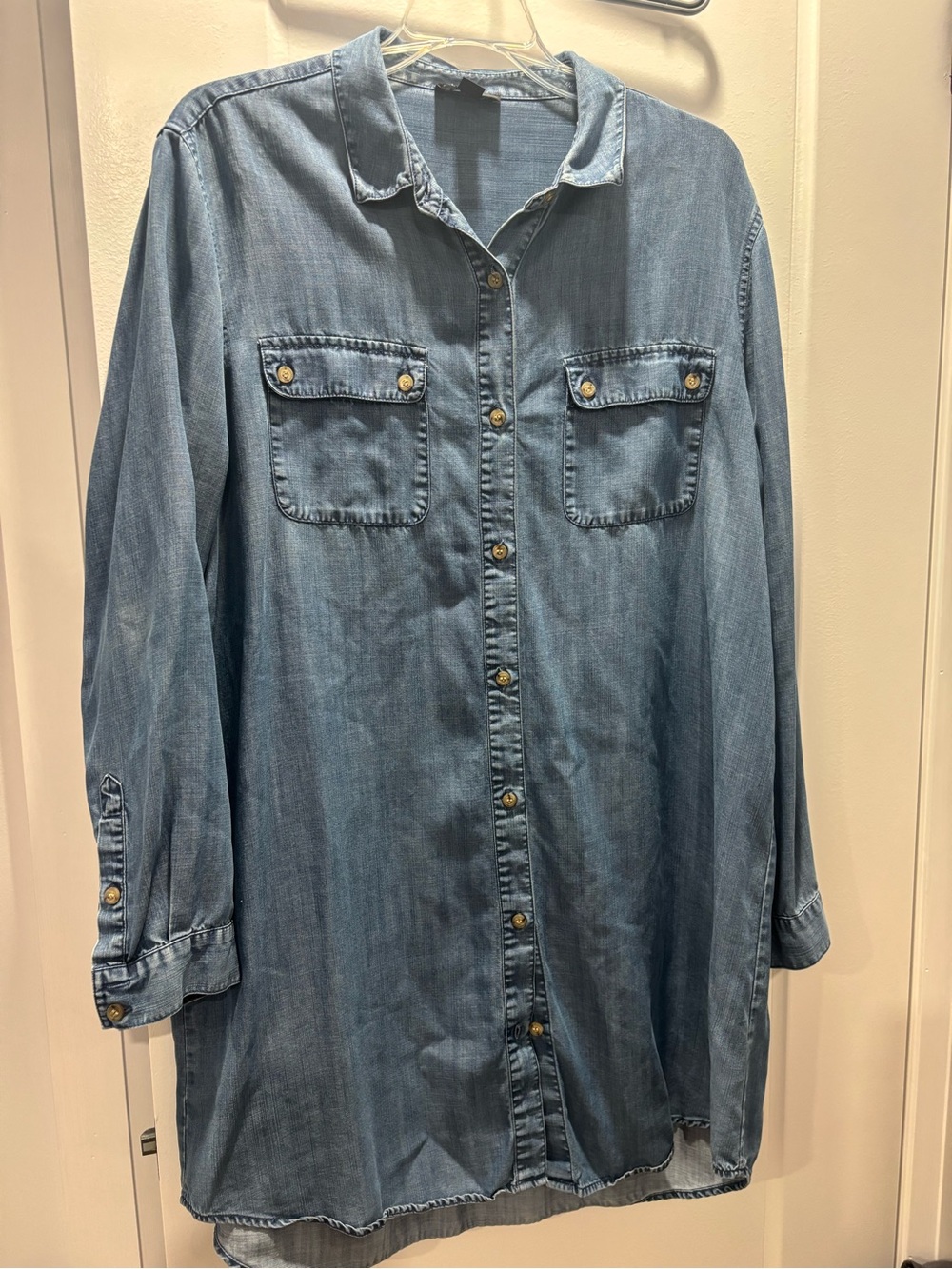 Lord & Taylor Light Blue Denim Shirt/dress